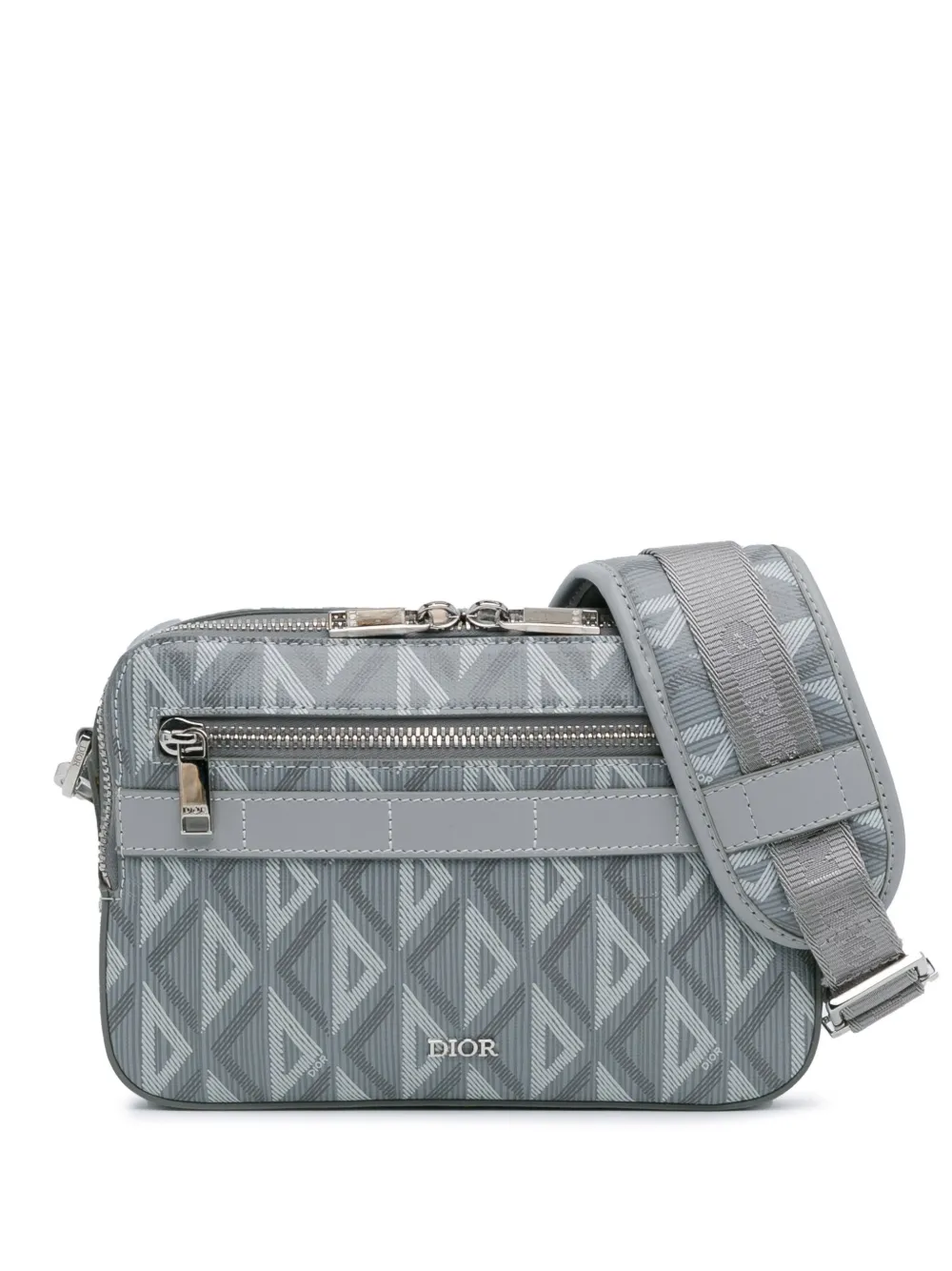 Christian Dior Pre Owned 2022 CD Diamond Safari with Strap crossbody bag women Fabric One Size Grey