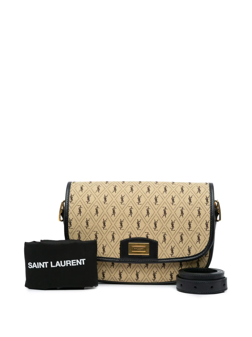 Affordable Saint Laurent Pre-Owned 2019 Medium Canvas Monogram All Over crossbody bag WOMEN