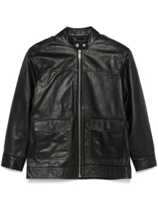 ANINE BING ライダースジャケット ANINE BING Leather Jacket | Black | FARFETCH