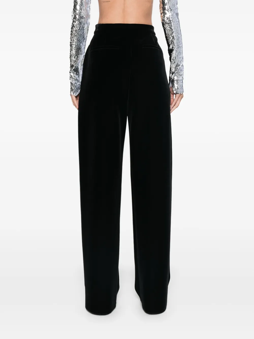 Shop Sportmax Arte Trousers In 黑色