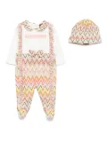 Missoni Kids zigzag-print pajamas - Pink