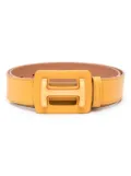 Hogan logo-buckle belt - Yellow