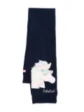 Billieblush unicorn embroidery scarf - Blue