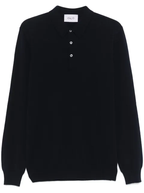 D4.0 fine-knit polo shirt