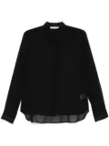 Kristensen Du Nord semi-sheer shirt - Black