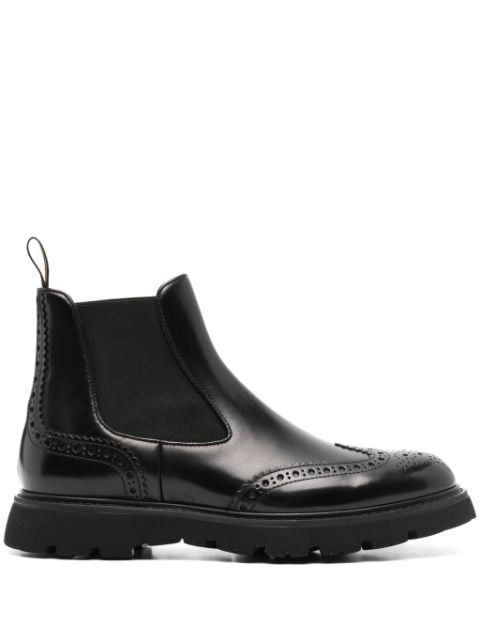 Doucal's brogue-trim ankle boots