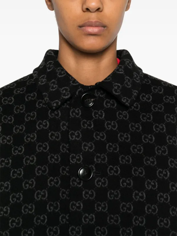 Gucci GG Reversible Coat | Black | FARFETCH