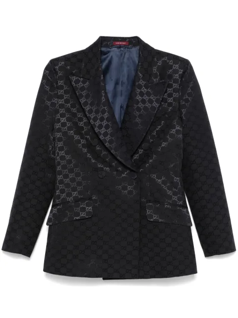 Gucci blazer con motivo GG en jacquard