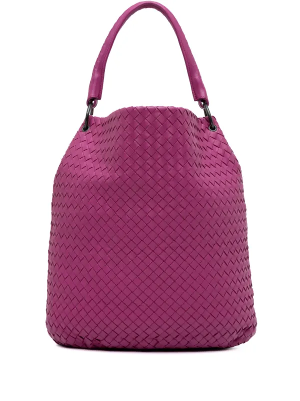 Bottega Veneta Pre Owned 2011 Intrecciato Bucket Bag Pink FARFETCH BH