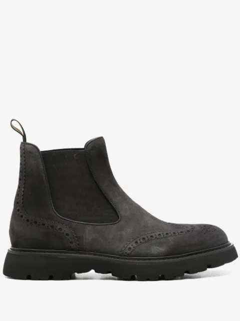Doucal's bottines à détails façon richelieus