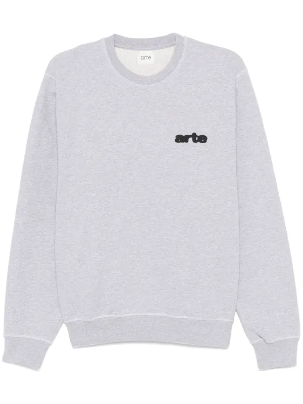 ARTE Blur Flower Sweatshirt Grey FARFETCH TR