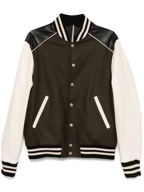 Low Brand leather varsity jacket