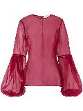 Genny sheer blouse - Red