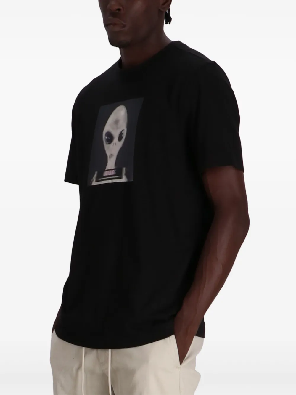 BOSS Graphic Stamp tshirt Black FARFETCH