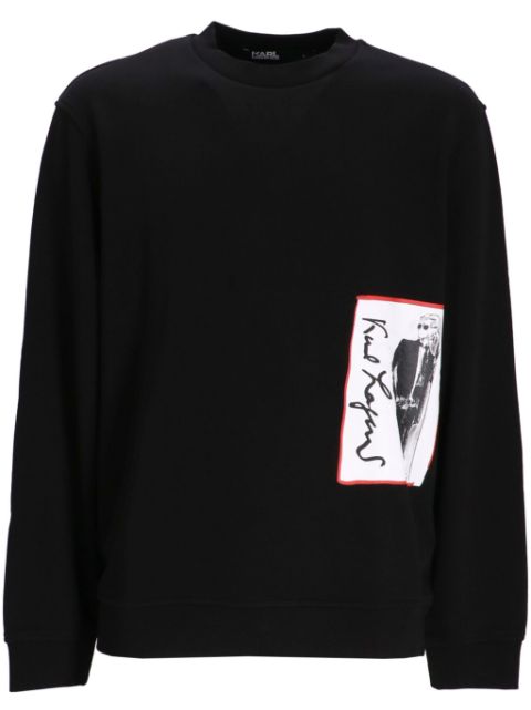 Karl Lagerfeld graphic-stamp sweatshirt 