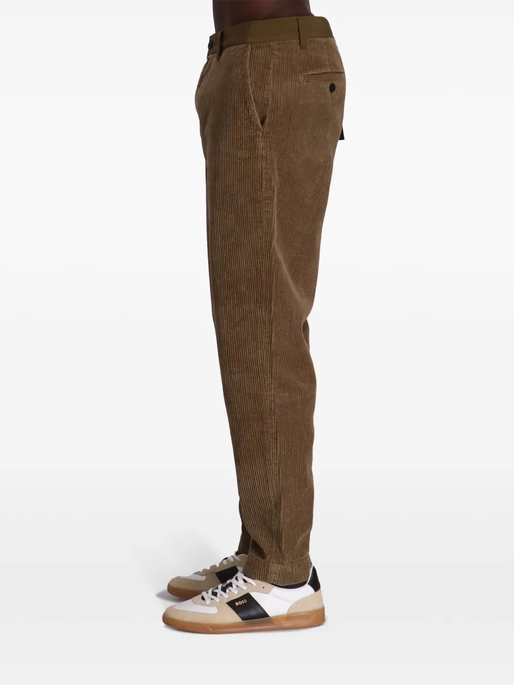 Hugo Boss Statum-1-z Trousers In Brown