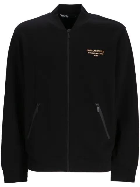 Karl Lagerfeld Reißverschluss-Sweatshirt mit Logo-Print
