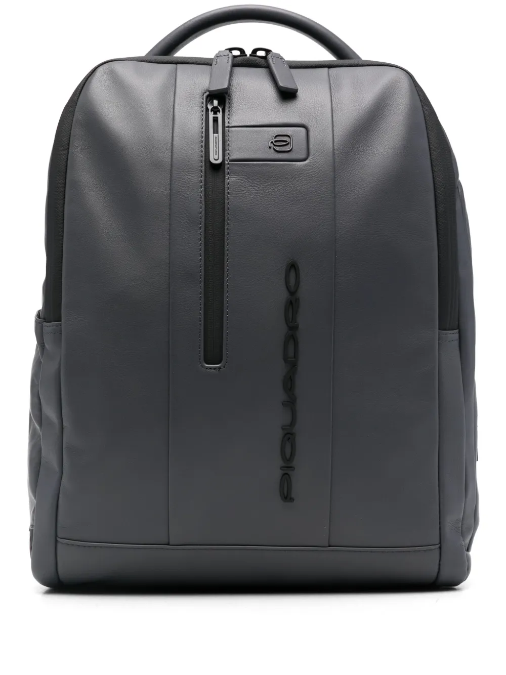 PIQUADRO Leren rugzak Grijs