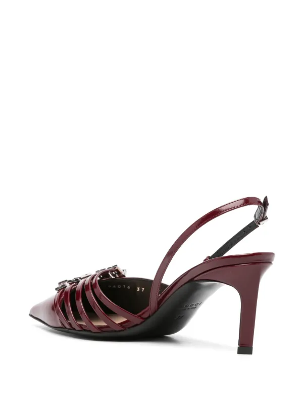 Gucci 75 Mm Regent Slingback Pumps | Rood | FARFETCH NL