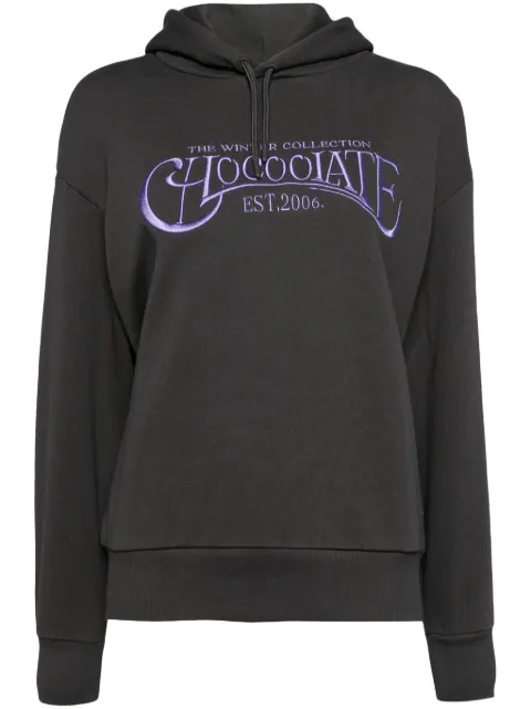 CHOCOOLATE logo-embroidered hoodie