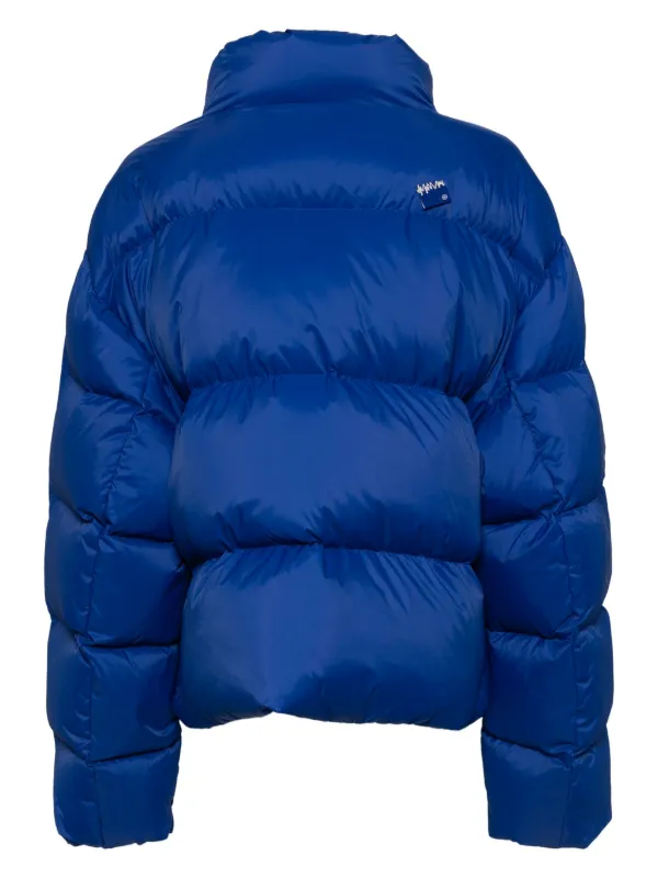 Ader Error TRS Tag Puffer Jacket | Blue | FARFETCH