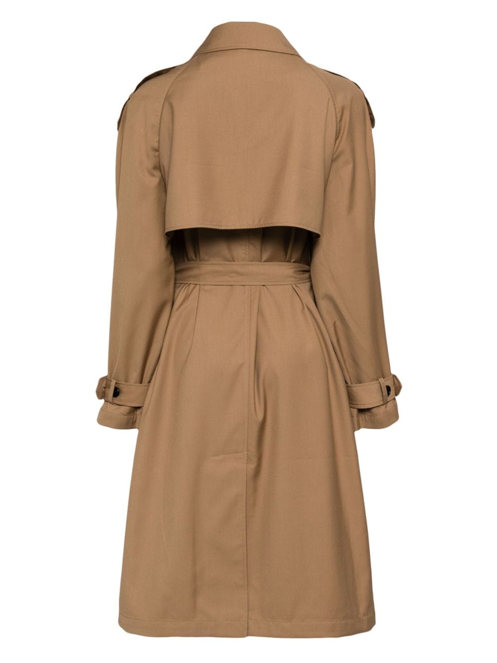 Shop Izzue Tie-fastening Trench Coat In Neutrals