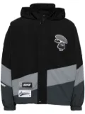 AAPE BY *A BATHING APE® logo-patch long-sleeved jacket - Black