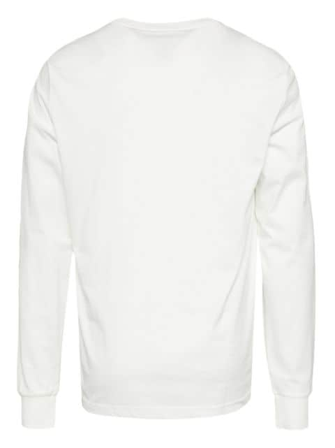 logo-embroidered long-sleeved T-shirt