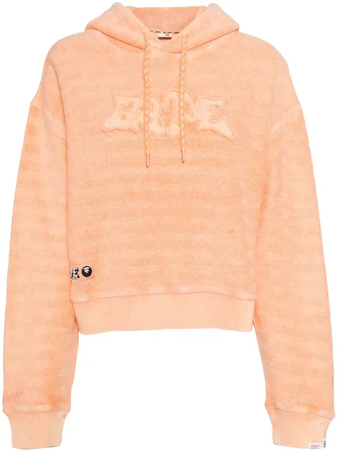 AAPE BY *A BATHING APE® logo-embellished cotton hoodie