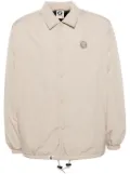 AAPE BY *A BATHING APE® logo-patch shirt jacket - Brown