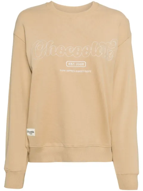CHOCOOLATE logo-embroidered sweatshirt