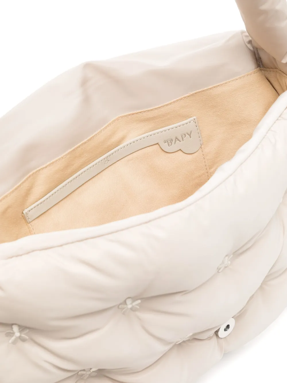 BAPY BY *A BATHING APE Gewatteerde schoudertas Beige