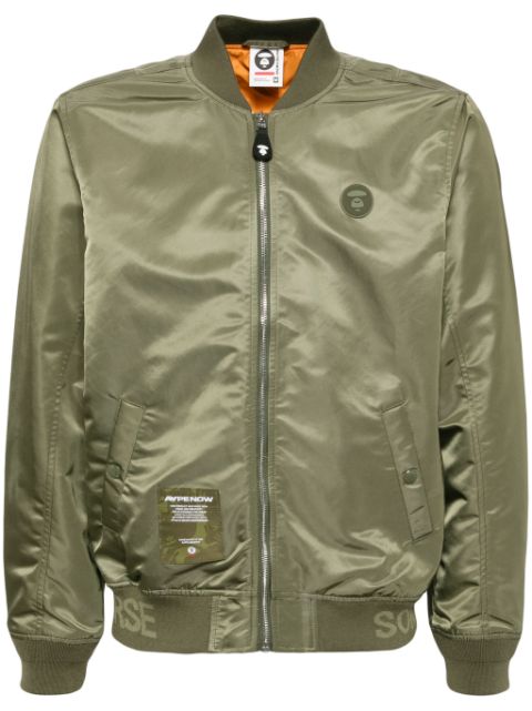 AAPE BY *A BATHING APE logo-patch bomber jacket Men