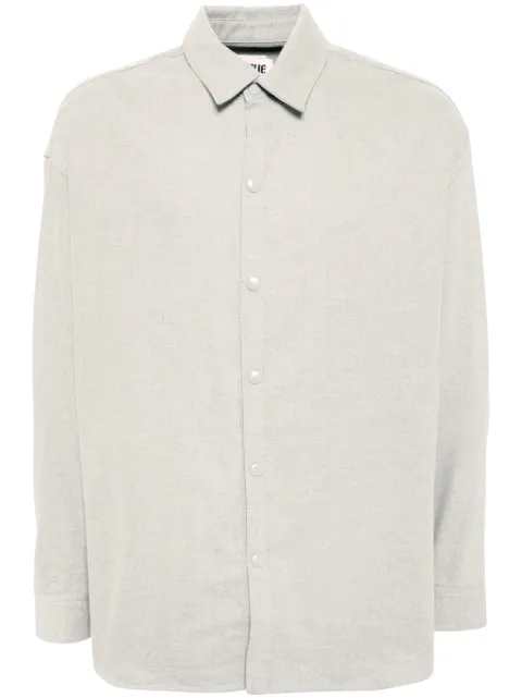 izzue chemise en coton mélangé à manches longues