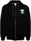 AAPE BY *A BATHING APE® logo-print hooded jacket - Black
