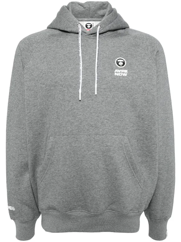 AAPE BY *A BATHING APE® logo-patched Hoodie | Grey | FARFETCH 