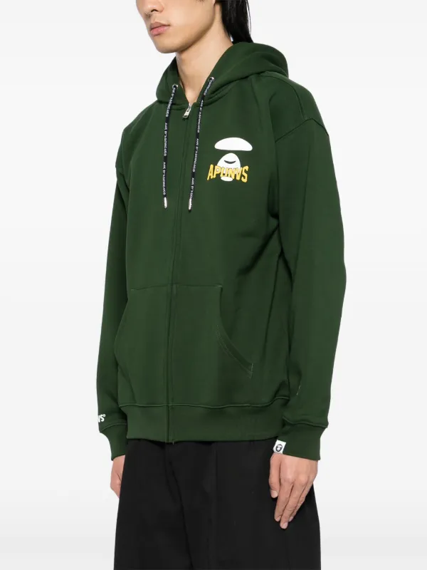 Aape by A Bathing Ape プルオーバーパーカー Lサイズ AAPE BY *A BATHING APE® ロゴ パーカー | グリーン | FARFETCH JP
