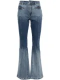 izzue zip-pocket bootcut jeans - Blue