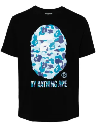 A BATHING APE® ABC CAMO Tシャツ | ブラック | FARFETCH JP