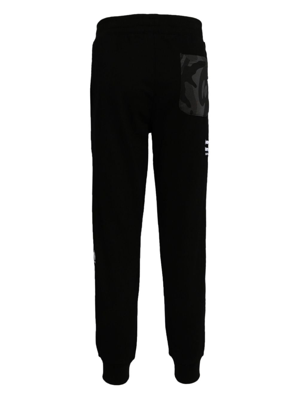 Shop Aape By A Bathing Ape Logo-embroidered Track Pants In Black