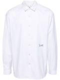 izzue side button detailing shirt - White