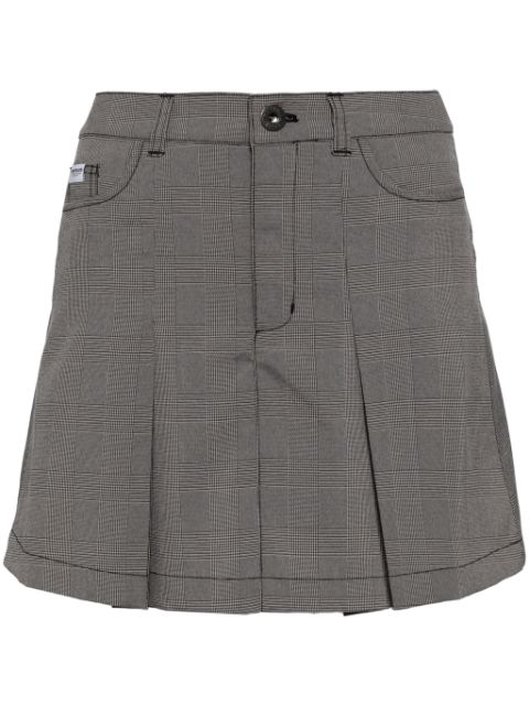 CHOCOOLATE check-pattern mini skirt