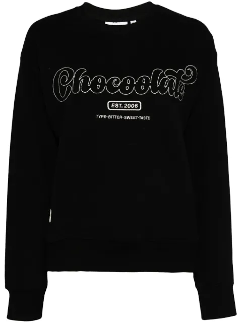 CHOCOOLATE logo-embroidered sweatshirt