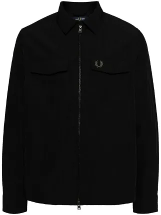 FRED PERRY ジップアップジャケット ブラック Fred Perry ジップアップジャケット 黒 - メルカリ