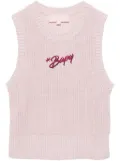 BAPY BY *A BATHING APE® logo-embroidered knitted top - Pink