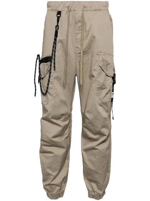 Musium Div. logo-patch tapered trousers