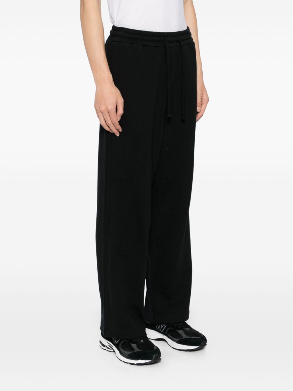 Shop Five Cm Logo-patch Cotton Track Pants In Black