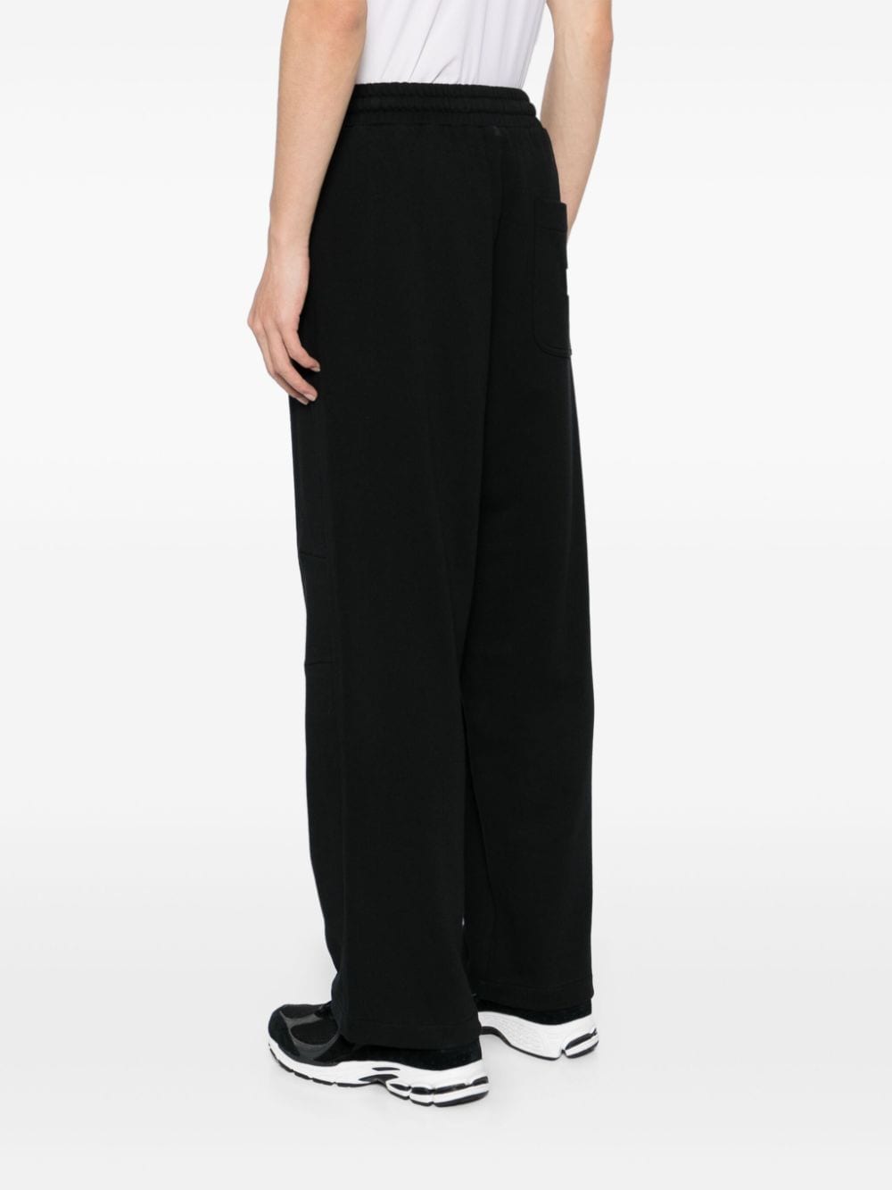 Shop Five Cm Logo-patch Cotton Track Pants In Black