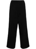 FIVE CM logo-patch cotton track pants - Black