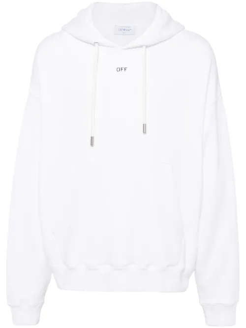 Hoodie en coton à logo imprimé - Off-White - Modalova